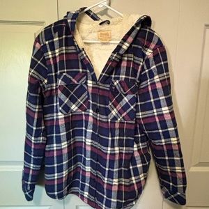 Boston Traders size L fleece lined hooded jacket